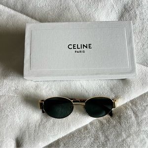 Celine Triomphe Metal 01 Gold Sunglasses